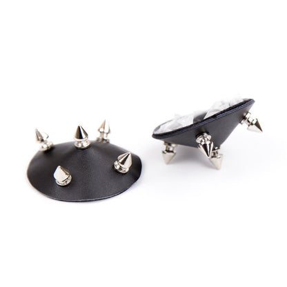 LATETOBED BDSM LINE - NIPPLE COVERS WITH SPIKES BLACK