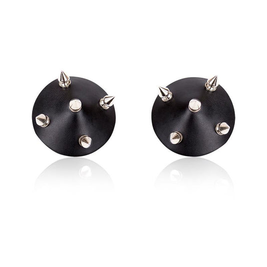 LATETOBED BDSM LINE - NIPPLE COVERS WITH SPIKES BLACK