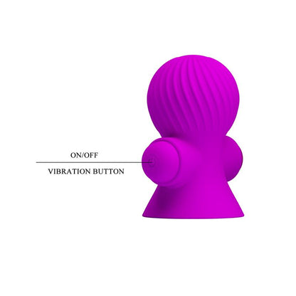 PRETTYLOVE - NIPPLE SUCKER WITH VIBRACION PINK