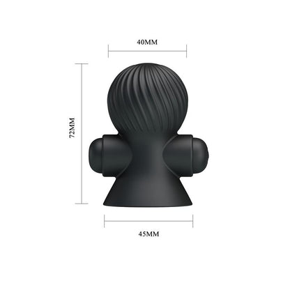 PRETTYLOVE - NIPPLE SUCKER WITH VIBRATION BLACK