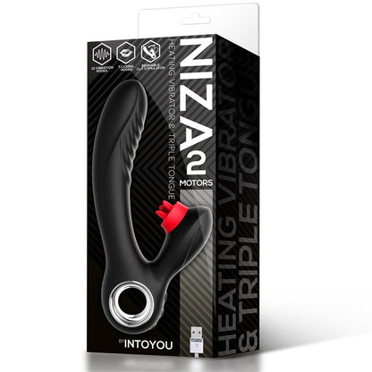 INTOYOU - NIZA VIBE WITH HEATING AND CLITORIS TRIPLE TONGUE