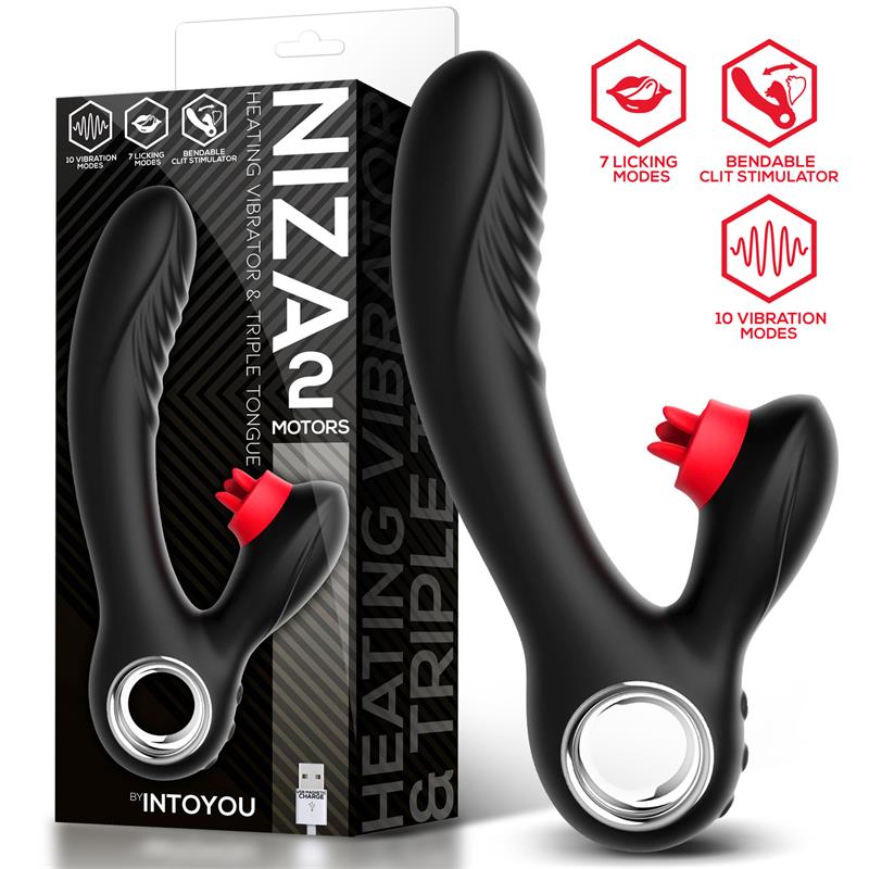 INTOYOU - NIZA VIBE WITH HEATING AND CLITORIS TRIPLE TONGUE