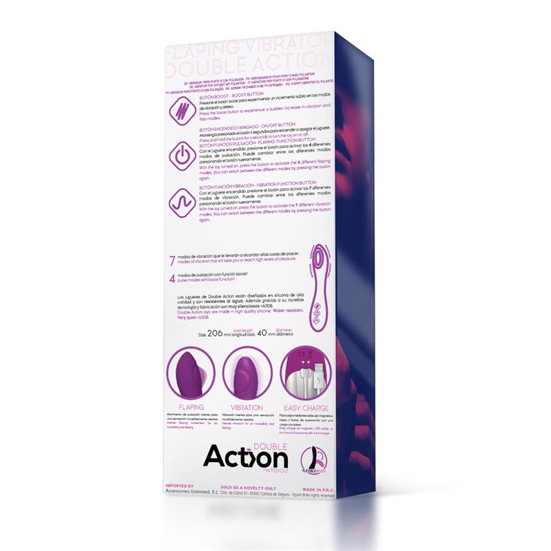 ACTION - NO. NINE G-SPOT VIBRATOR FLAP FUNCTION MAGNETIC USB SILICONE