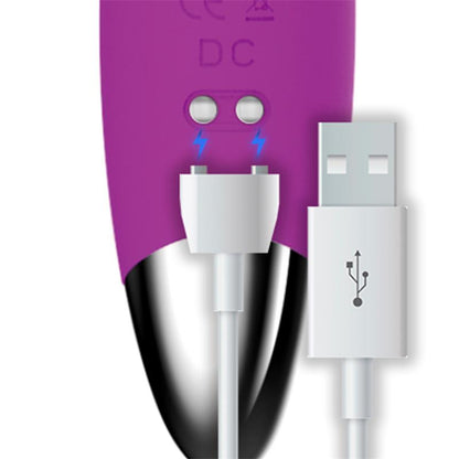 ACCIÓN - NO. TEN G-SPOT VIBRADOR HÍPER FLEXIBLE MAGNÉTICO USB DE SILICONA