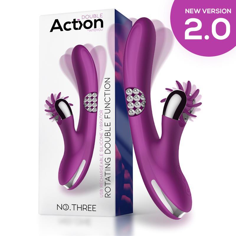 ACTION - NO. THREE ROTATOR WITH ROTATING BALLS 360º AND STIMULATING WHEEL