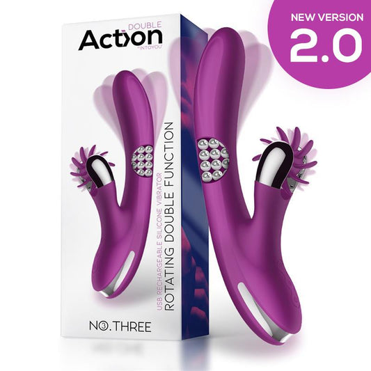 ACTION - NO. THREE ROTATOR WITH ROTATING BALLS 360º AND STIMULATING WHEEL