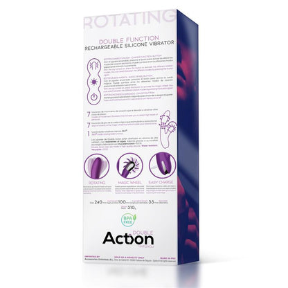 ACTION - NO. THREE ROTATOR WITH ROTATING BALLS 360º AND STIMULATING WHEEL