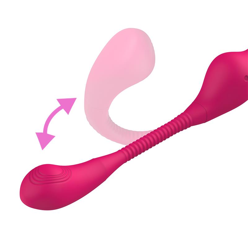 ACTION - NO. TWENTYTHREE DOUBLE VIBE PULSATION AND THRUSTING FLEXIBLE 180º