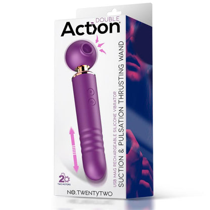 ACTION - NO. TWENTYTWO CLITORIS SUCKER 3 IN 1 WITH PULSATION AND THRUSTING