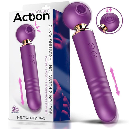 ACTION - NO. TWENTYTWO CLITORIS SUCKER 3 IN 1 WITH PULSATION AND THRUSTING