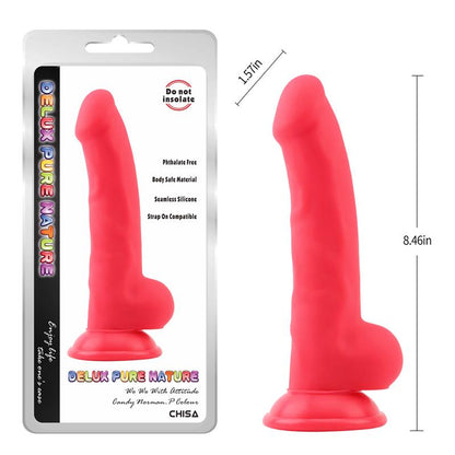 CHISA - NORMAN.P LIQUID SILICONE DILDO RED 21.5CM