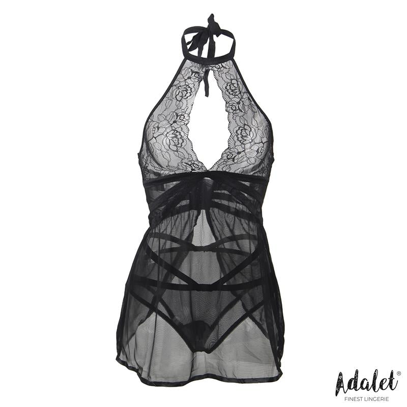 ADALET LINGERIE - NOVA OPEN BACK BABYDOLL AND THONG