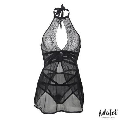 ADALET LINGERIE - NOVA OPEN BACK BABYDOLL AND THONG