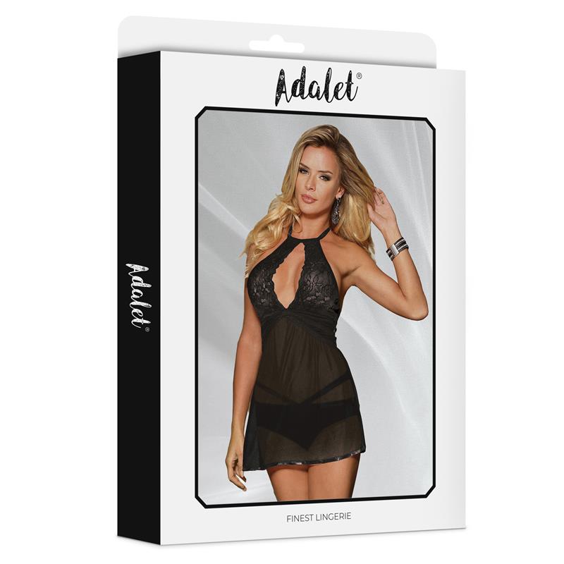 ADALET LINGERIE - NOVA OPEN BACK BABYDOLL AND THONG