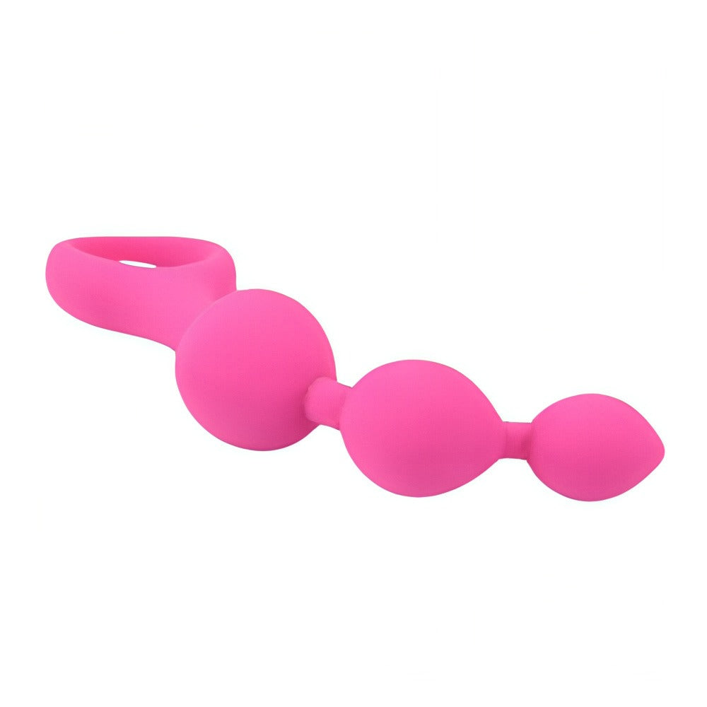 LOVING JOY - TRIPLE RIPPLE ANAL BEADS-PINK
