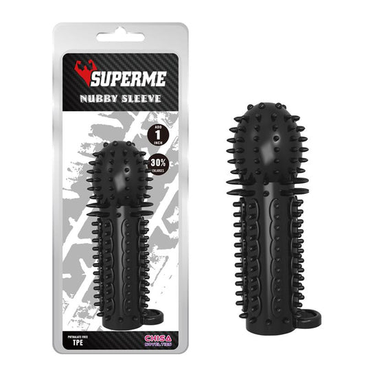 CHISA - NUBBY SLEEVE-BLACK