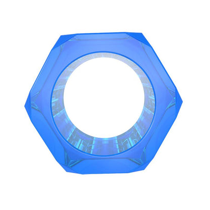CHISA - NUST BOLTS PENIS RING BLUE