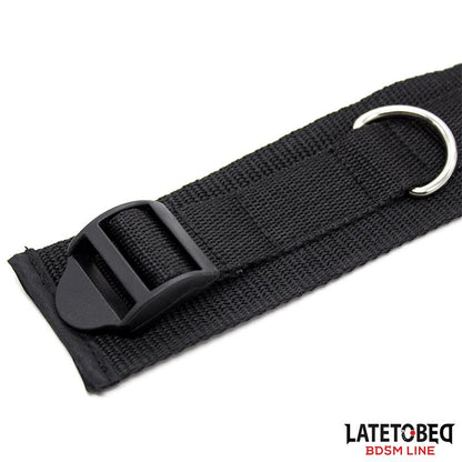 LATETOBED BDSM LINE - NYLON BED BONDAGE RESTRAINTS SYSTEM (WITHOUT HOOK)