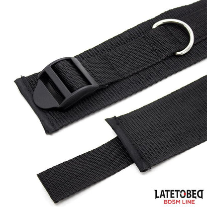 LATETOBED BDSM LINE - NYLON BED BONDAGE RESTRAINTS SYSTEM (WITHOUT HOOK)