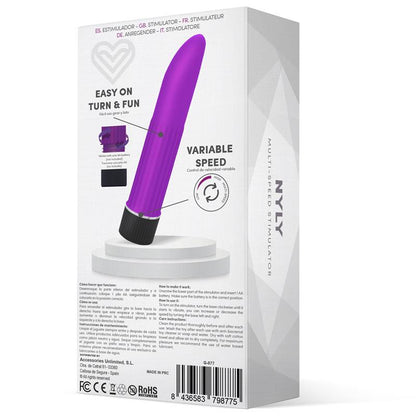 LATETOBED - NYLY MULTI-SPEED STIMULATOR PURPLE