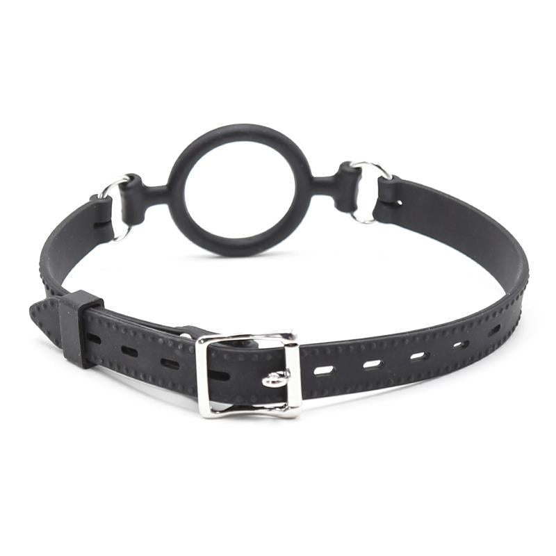 LATETOBED BDSM LINE - O RING BALL GAG 5 CM BLACK