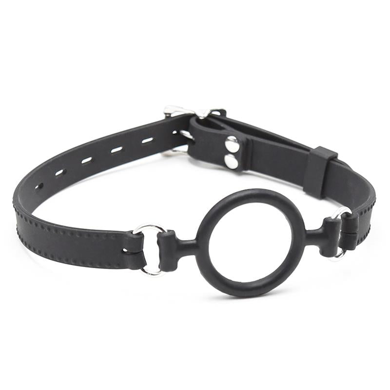 LATETOBED BDSM LINE - O RING BALL GAG 5 CM BLACK