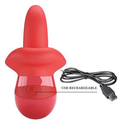 PRETTYLOVE - OBELIA STIMULATOR WITH VIBRATION AND TONGUE MOVEMENT