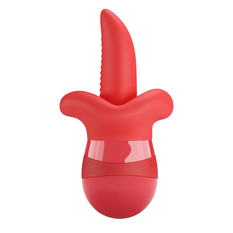 PRETTYLOVE - OBELIA STIMULATOR WITH VIBRATION AND TONGUE MOVEMENT