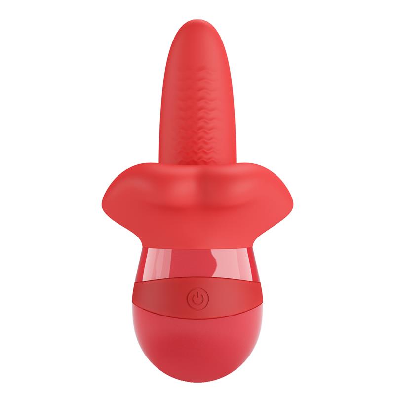 PRETTYLOVE - OBELIA STIMULATOR WITH VIBRATION AND TONGUE MOVEMENT