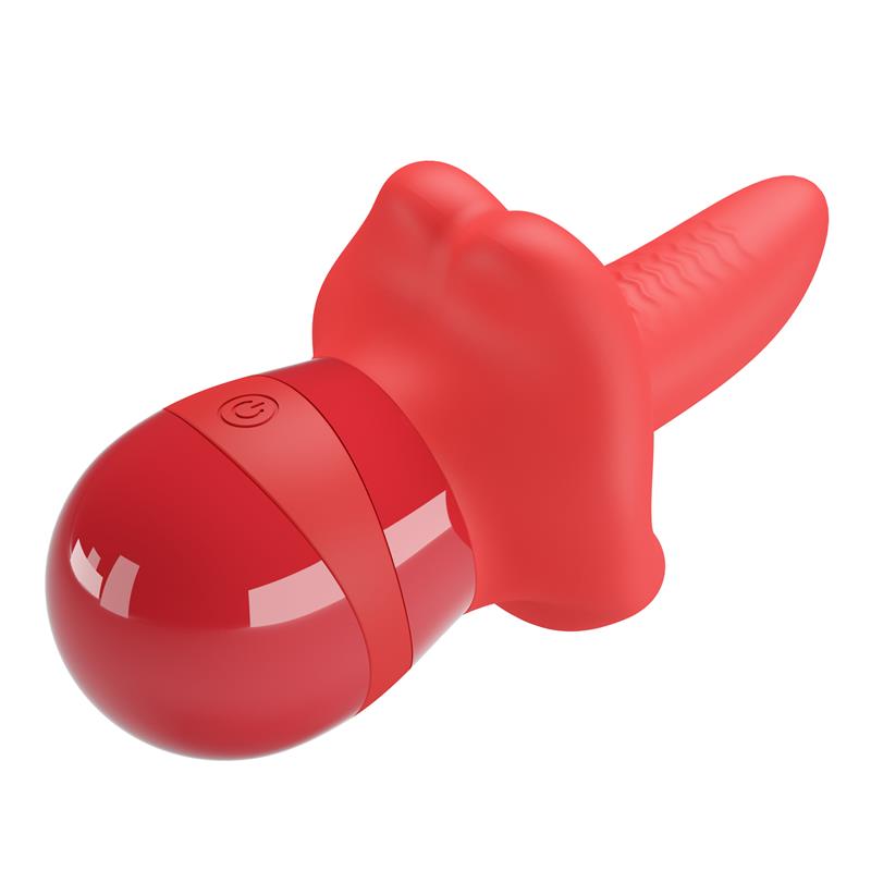 PRETTYLOVE - OBELIA STIMULATOR WITH VIBRATION AND TONGUE MOVEMENT
