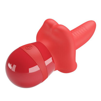 PRETTYLOVE - OBELIA STIMULATOR WITH VIBRATION AND TONGUE MOVEMENT