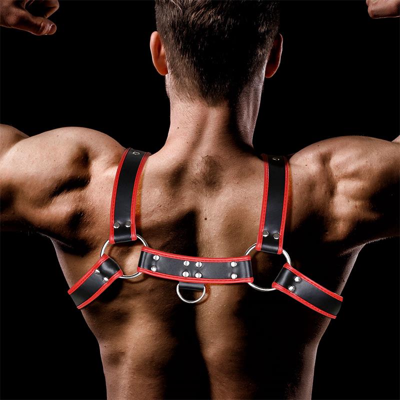 INTOYOU BDSM LINE - ODISEO CHEST BONDAGE HARNESS FOR MEN VEGAN LEATHER