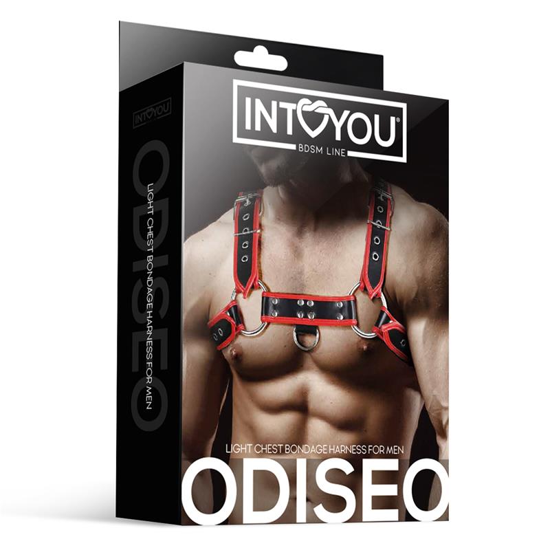 INTOYOU BDSM LINE - ODISEO CHEST BONDAGE HARNESS FOR MEN VEGAN LEATHER