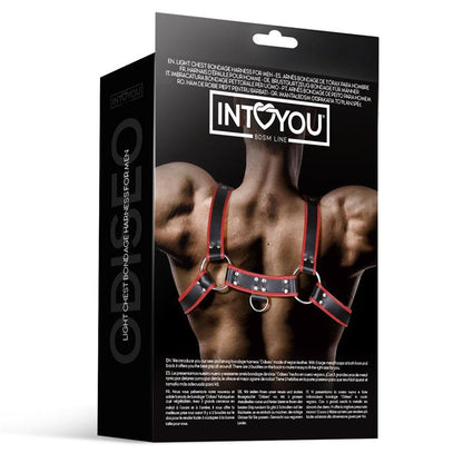 INTOYOU BDSM LINE - ODISEO CHEST BONDAGE HARNESS FOR MEN VEGAN LEATHER