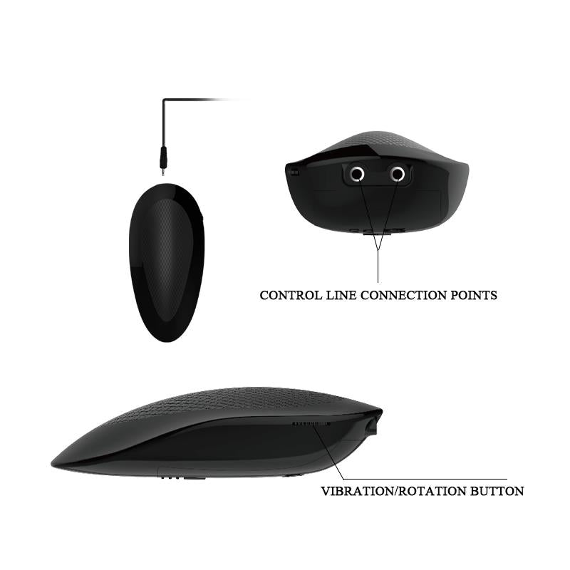 BAILE - OLIVER VIBRATING REALISTIC DILDO WITH ROTATION AND REMOTE CONTROL
