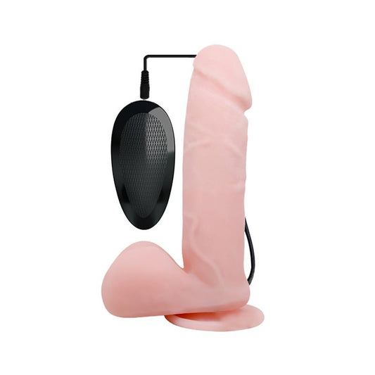 BAILE - OLIVER VIBRATING REALISTIC DILDO WITH ROTATION AND REMOTE CONTROL