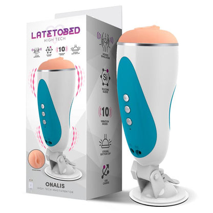 LATETOBED - SYSTÈME DE MASTURBATEUR, GÉMISSEMENTS ET VIBRATEUR HIGH-TECH ONALIS USB