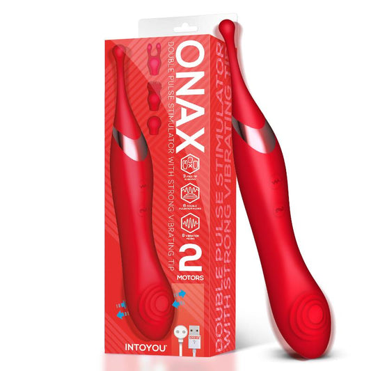 INTOYOU - ONAX DOUBLE PULSE STIMULATOR WITH VIBRATING TIP USB
