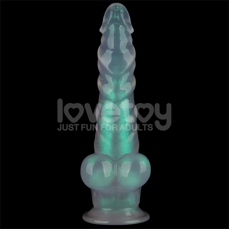 LOVETOY - OPAL PEARL SHEEN DILDO GREEN 10