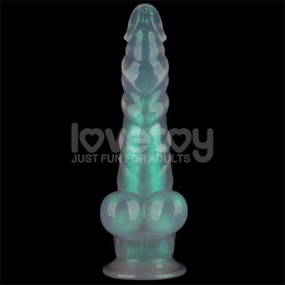 LOVETOY - OPAL PEARL SHEEN DILDO GREEN 10