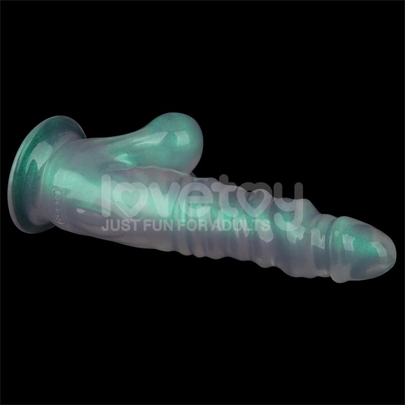 LOVETOY - OPAL PEARL SHEEN DILDO GREEN 10
