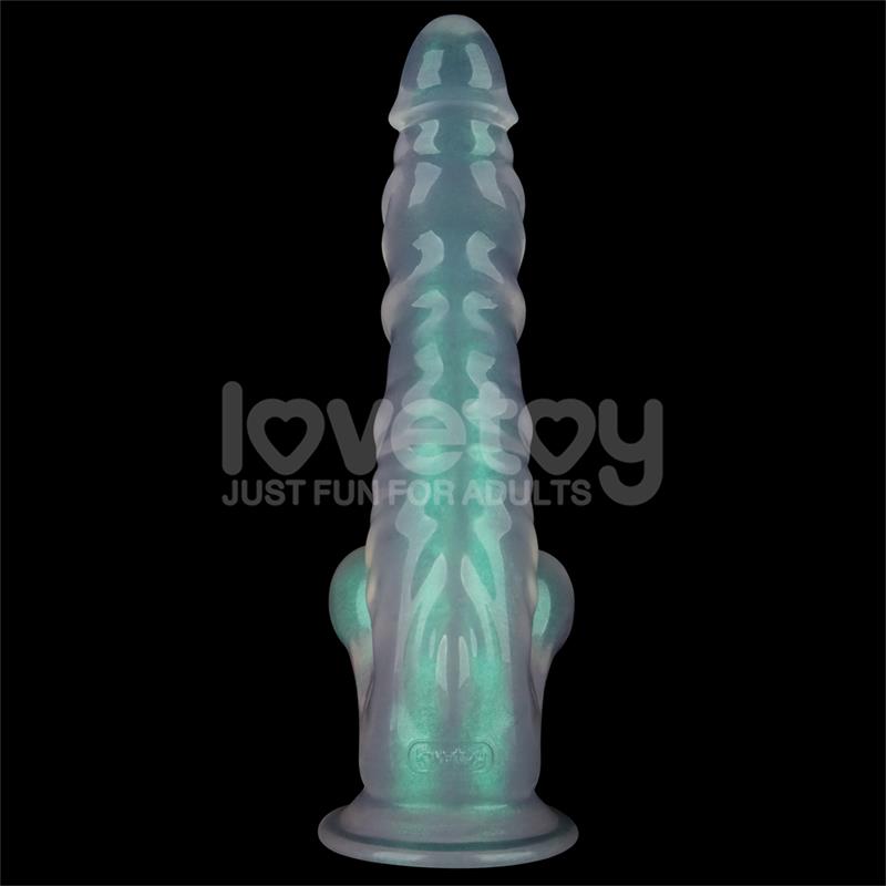 LOVETOY - OPAL PEARL SHEEN DILDO GREEN 10