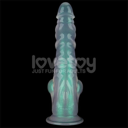 LOVETOY - OPAL PEARL SHEEN DILDO GREEN 10