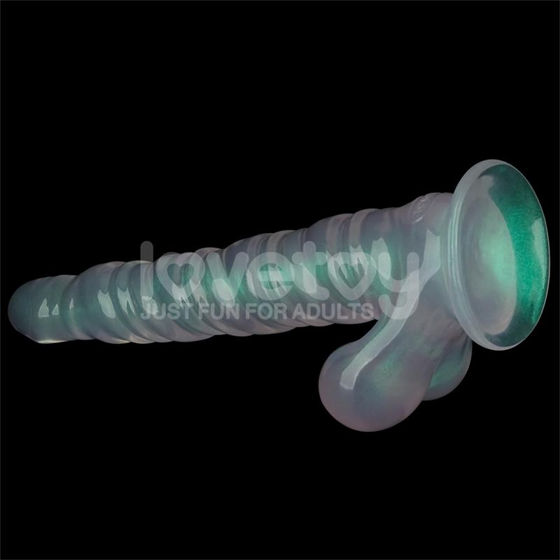 LOVETOY - OPAL PEARL SHEEN DILDO GREEN 11