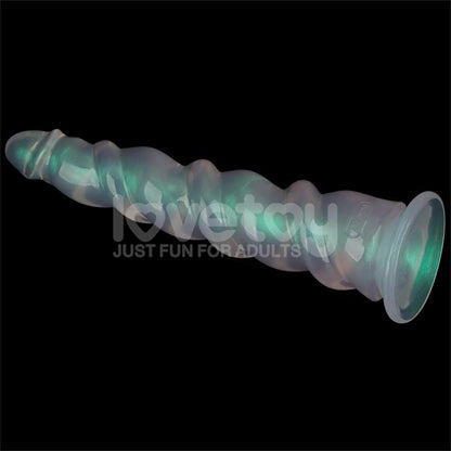 LOVETOY - OPAL PEARL SHEEN DILDO GREEN 11.5