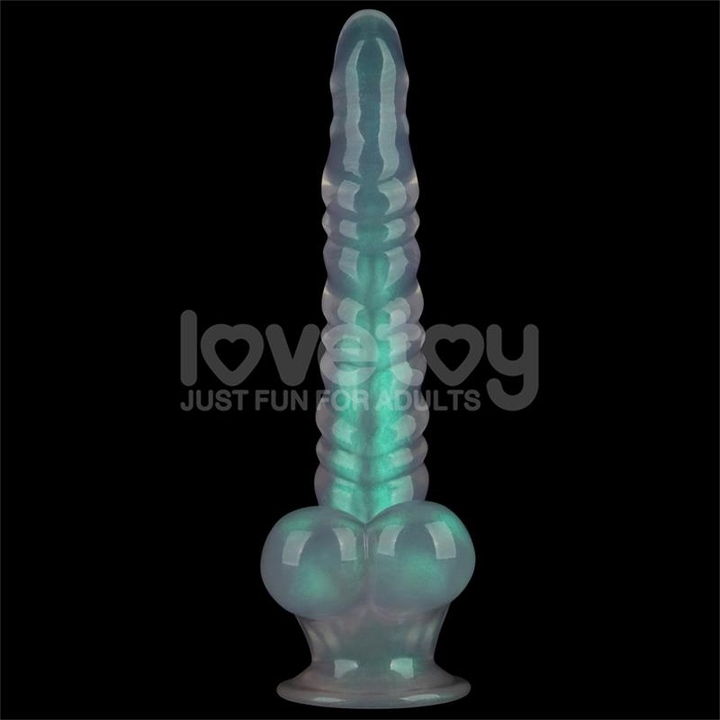 LOVETOY - OPAL PEARL SHEEN DILDO GREEN 11