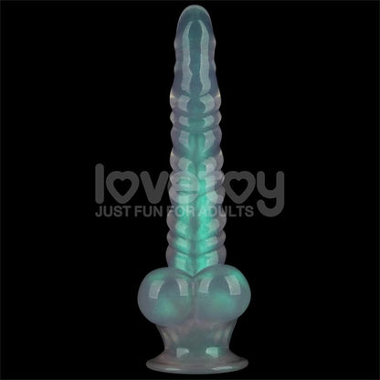 LOVETOY - OPAL PEARL SHEEN DILDO GREEN 11