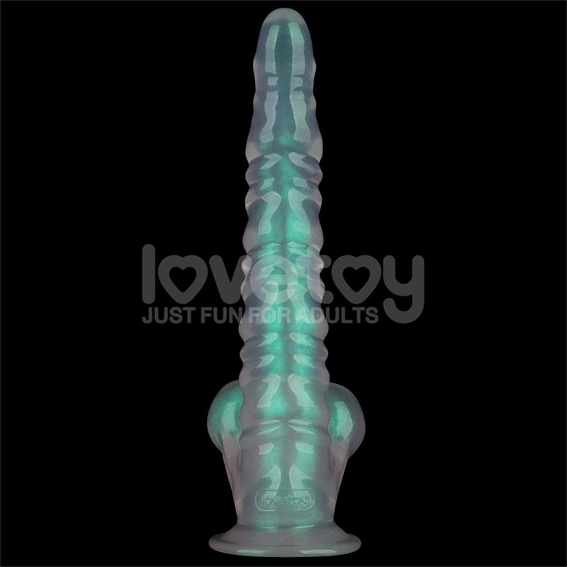LOVETOY - OPAL PEARL SHEEN DILDO GREEN 11