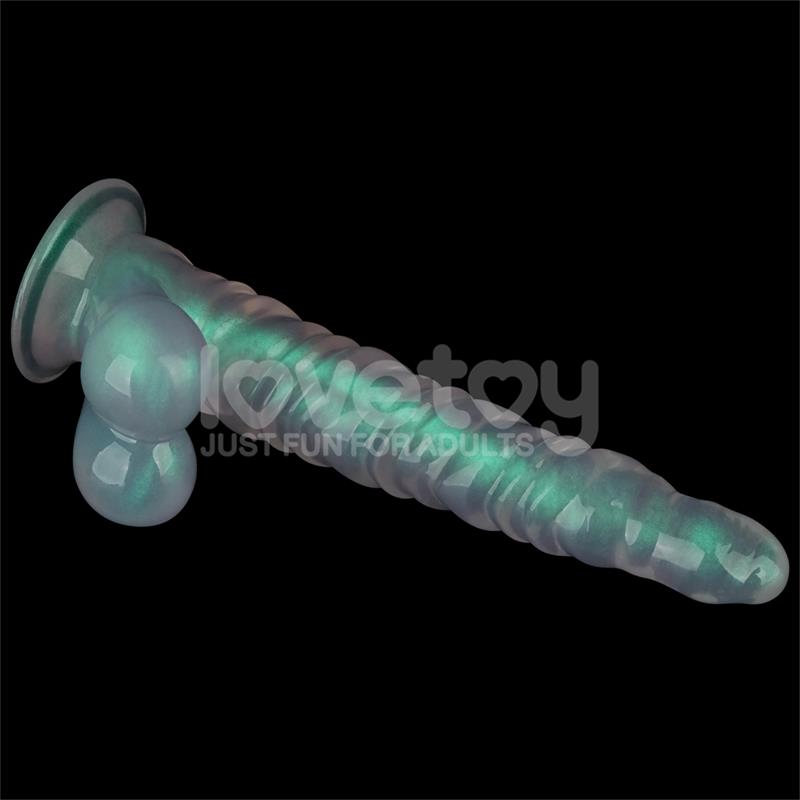 LOVETOY - OPAL PEARL SHEEN DILDO GREEN 11