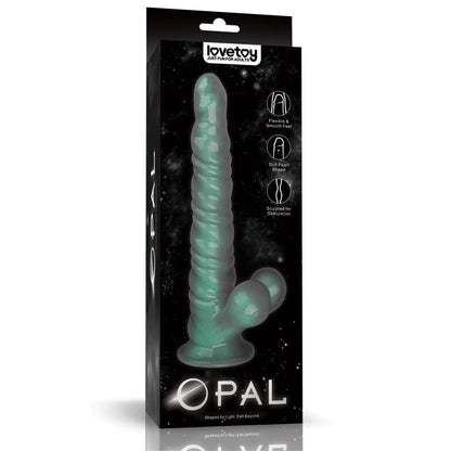 LOVETOY - OPAL PEARL SHEEN DILDO GREEN 11